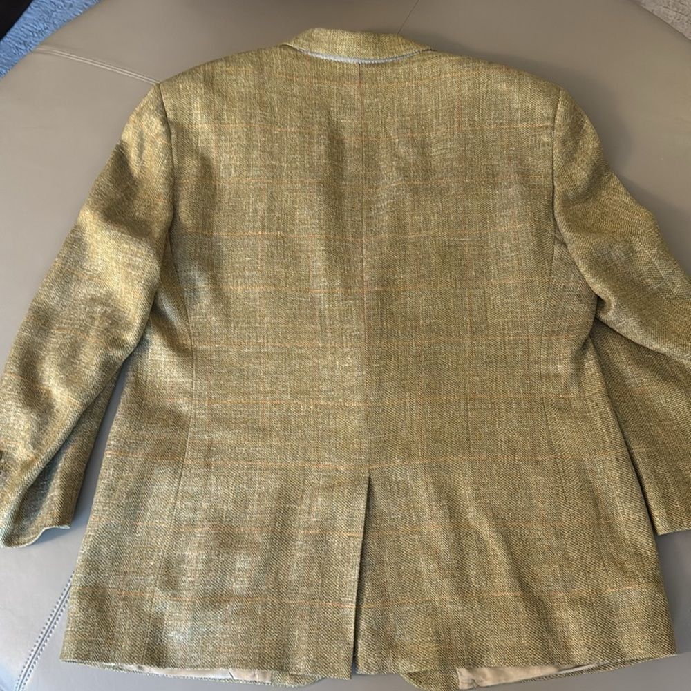 Brooks Brothers Vintage Mens’ 100% Wool Herringbone Blazer. Size 42 Short. - Picture 3 of 9